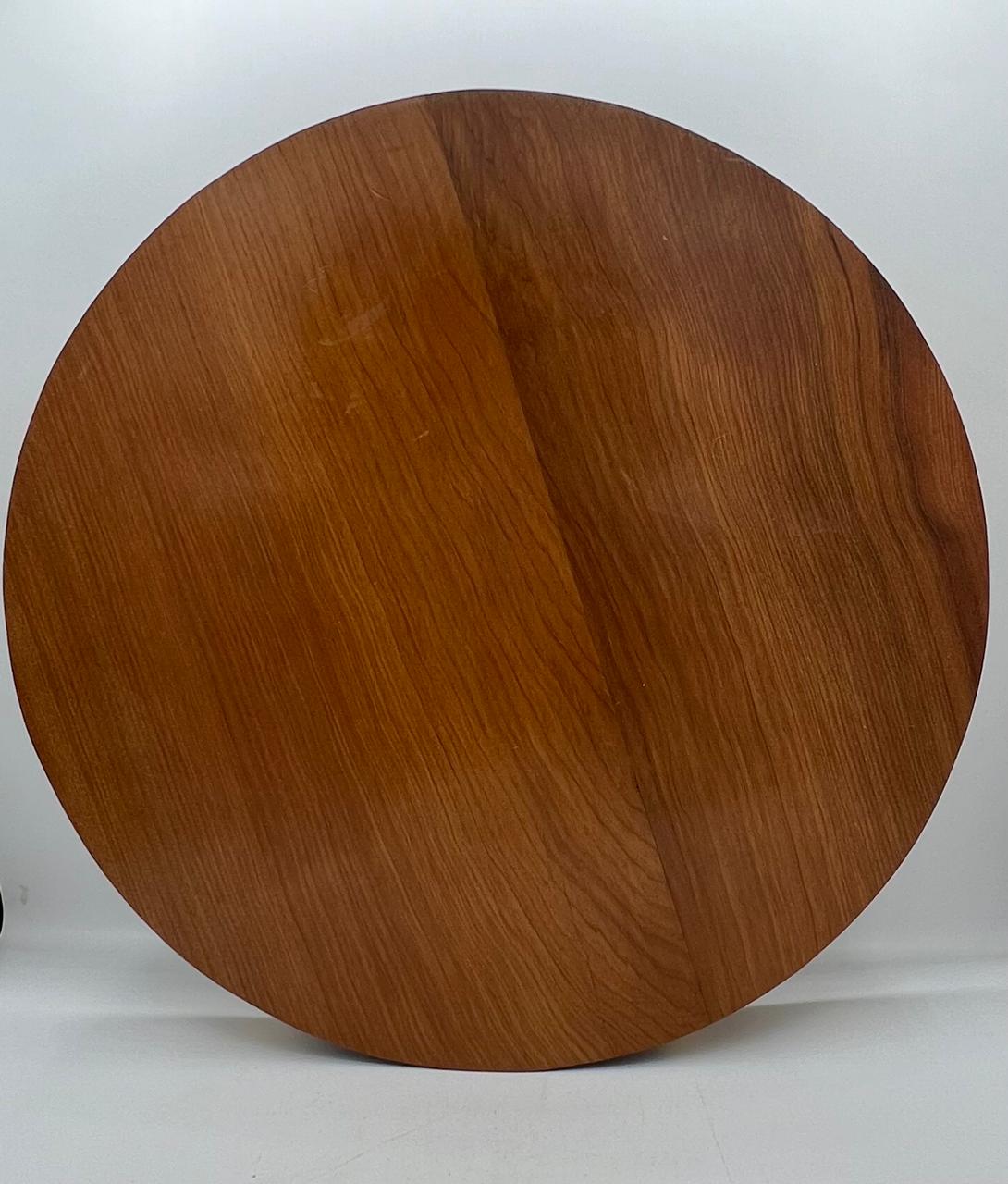 Handcrafted Thuya Wood Tray | Circular Design with Handmade Moroccan Decor