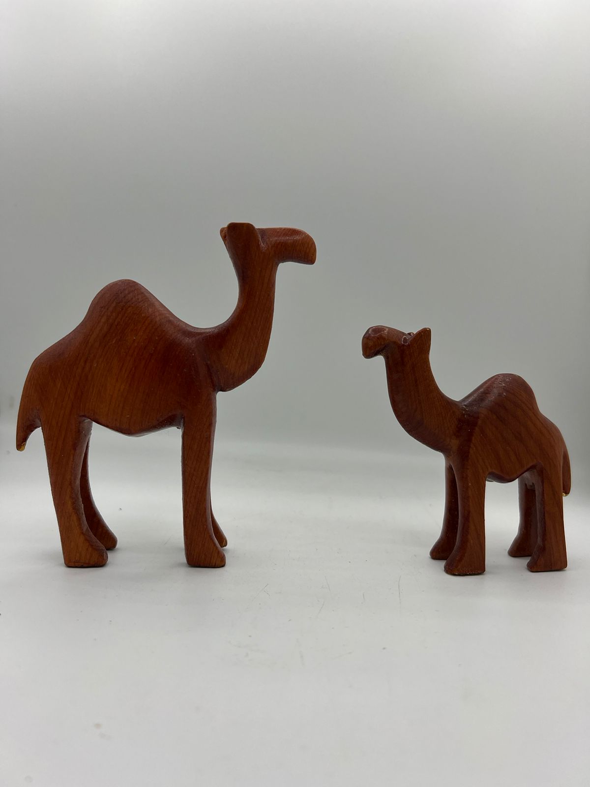 Artisanal Thuya Wood Camel Sculpture - Authentic Moroccan Craftsmanship - Handmade Decor Accent