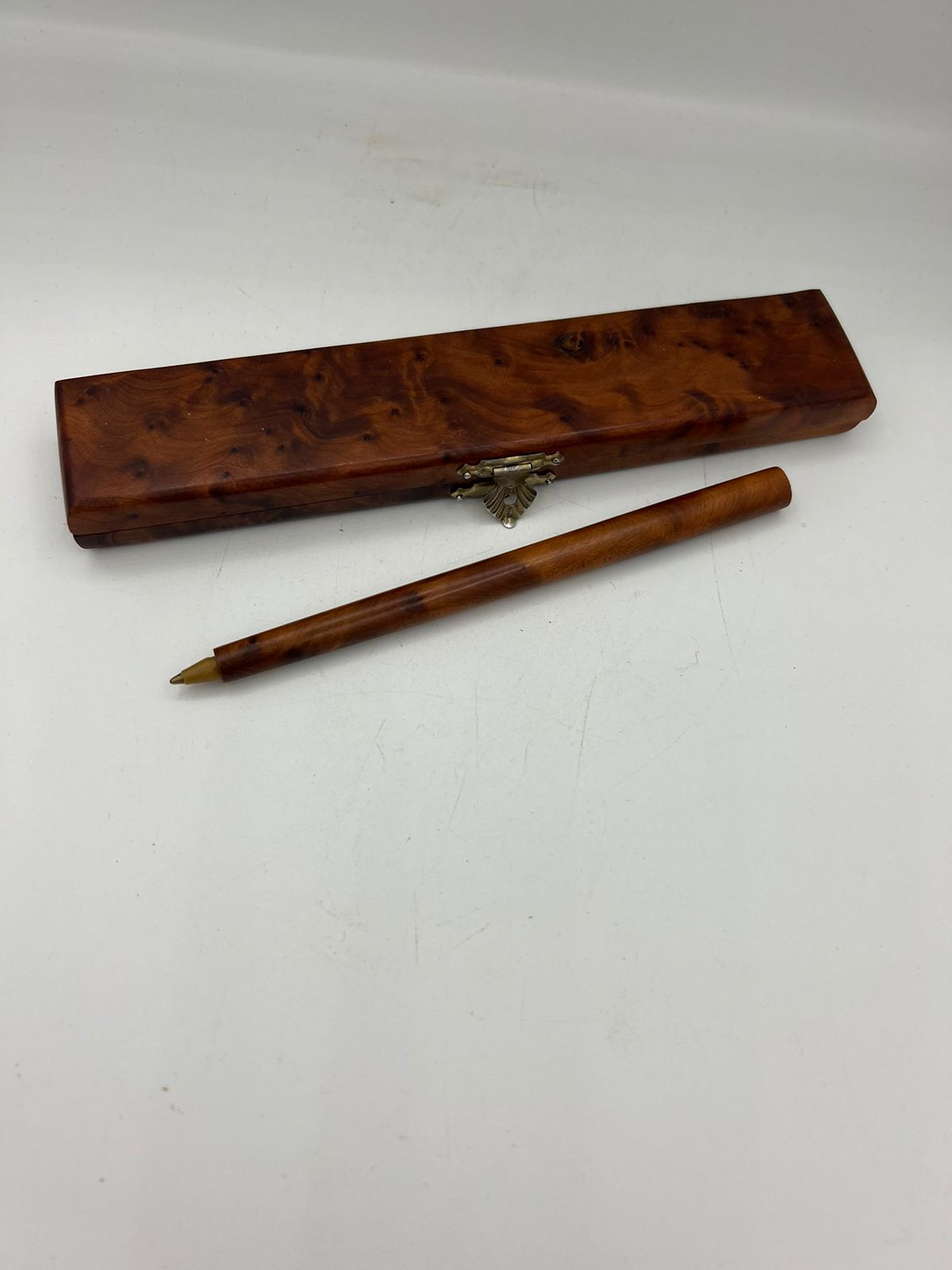 Luxurious Decorative Wooden Pen Box | Elevate Your Desk Deco