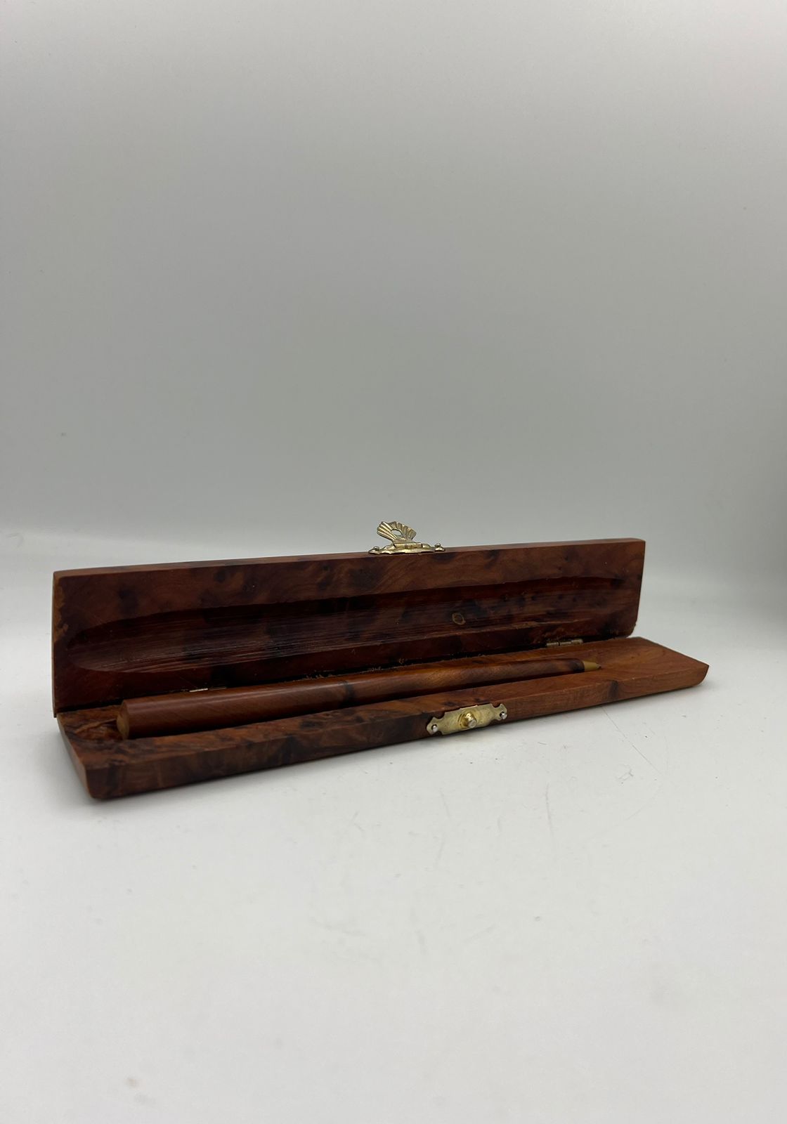 Luxurious Decorative Wooden Pen Box | Elevate Your Desk Deco