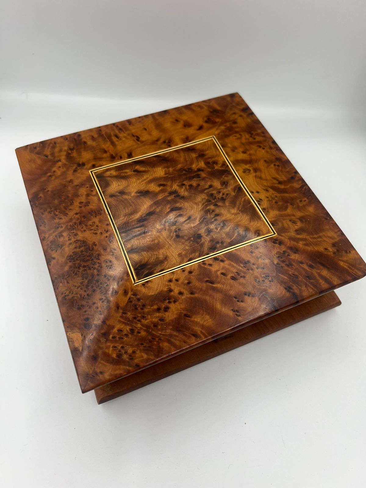 Thuya Wood Puzzle Box Unlock 4 Secret Compartments