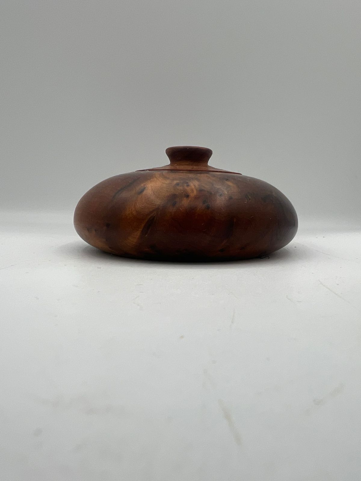 Spherical Thuya Wood Jewelry Box - Exceptional Luxurious Moroccan Craftsmanship